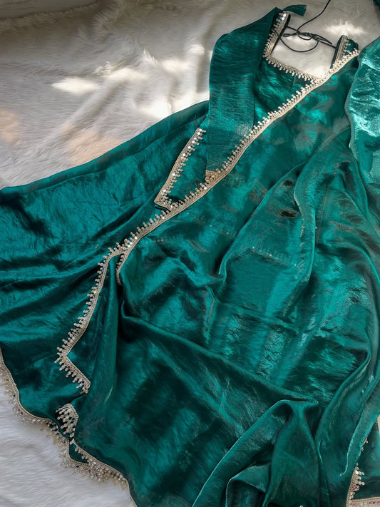 Green Sharara Set